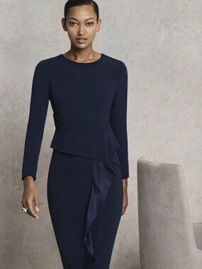 The Fold Langbourne Dress in Blue US 8 NWT